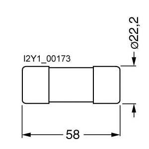Siemens 3NC2250 Zylindersicherungseinsatz 5St.