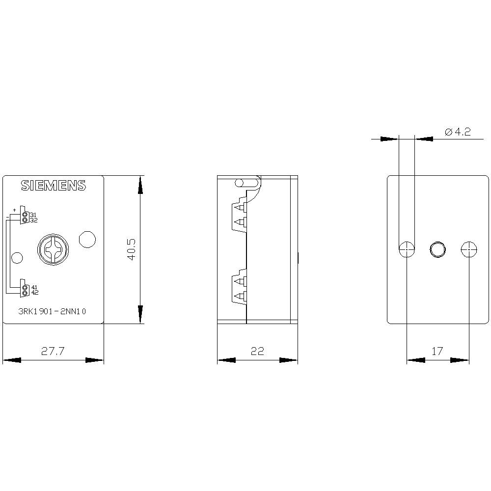 Siemens 3RK1901-2NN10 3RK19012NN10 Zubehör 1St.