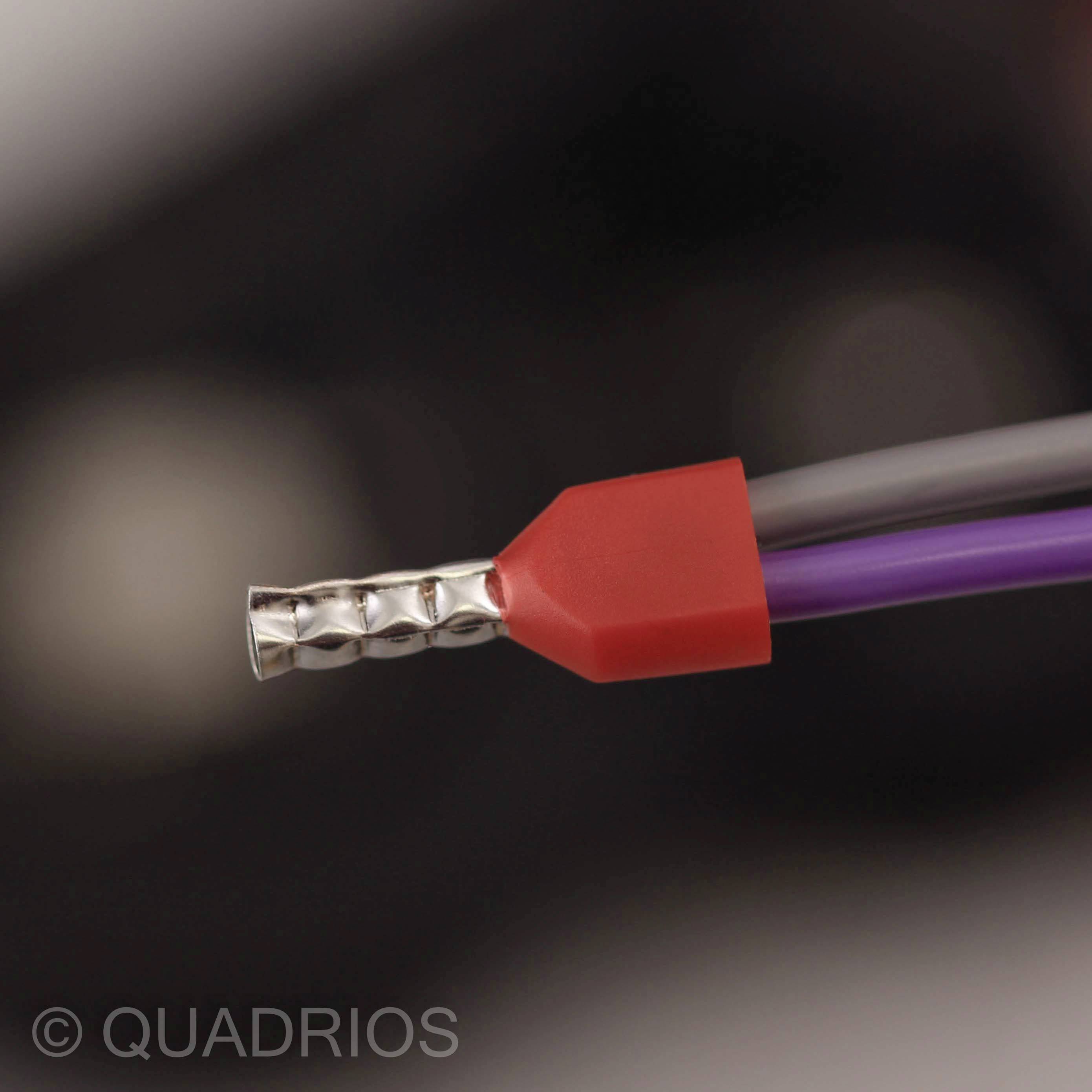 Quadrios 2010C390 Aderendhülsen-Sortiment 0.75 mm², 1 mm², 1.5 mm², 2.5 mm² Teilisoliert 90 St.