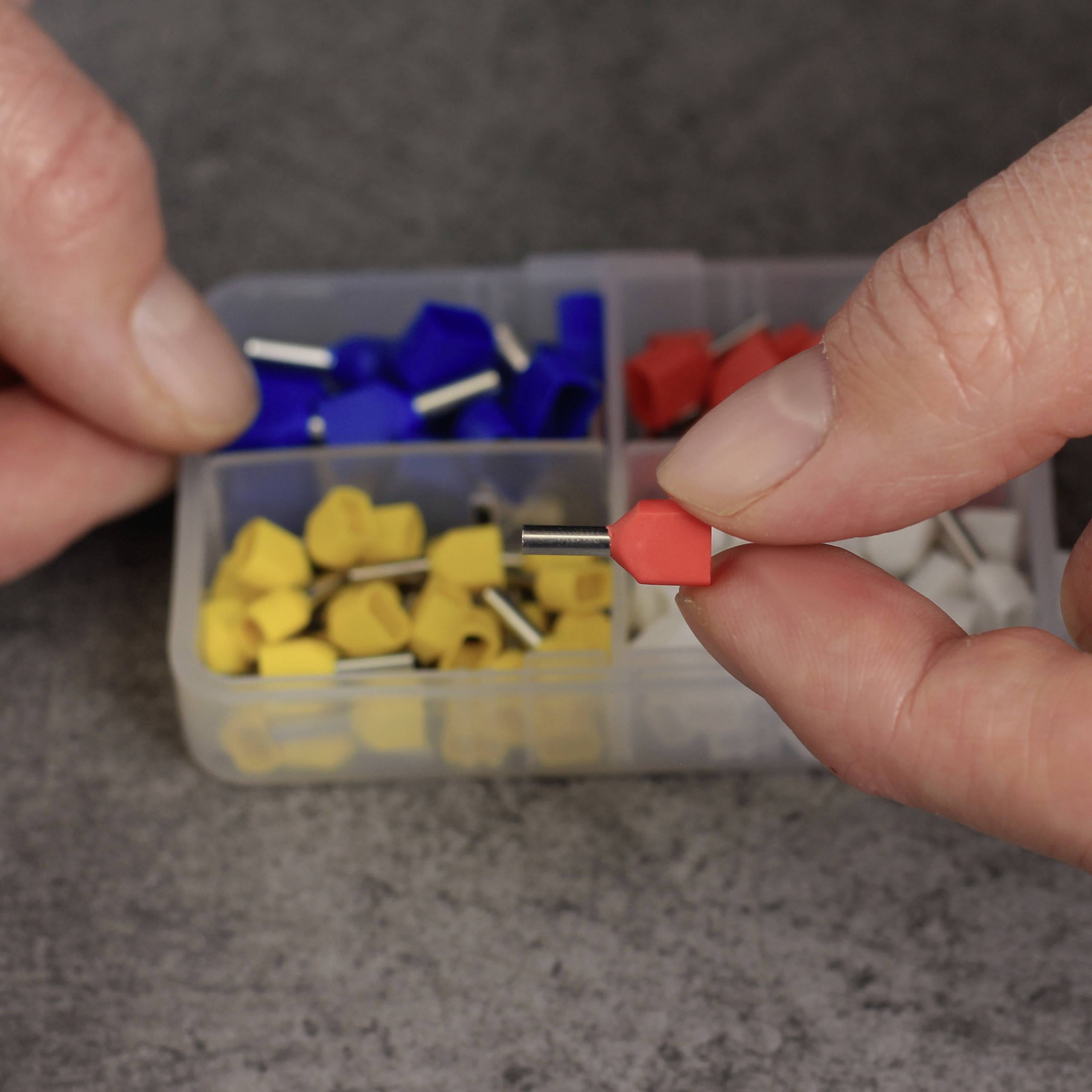 Quadrios 2010C390 Aderendhülsen-Sortiment 0.75 mm², 1 mm², 1.5 mm², 2.5 mm² Teilisoliert 90 St.