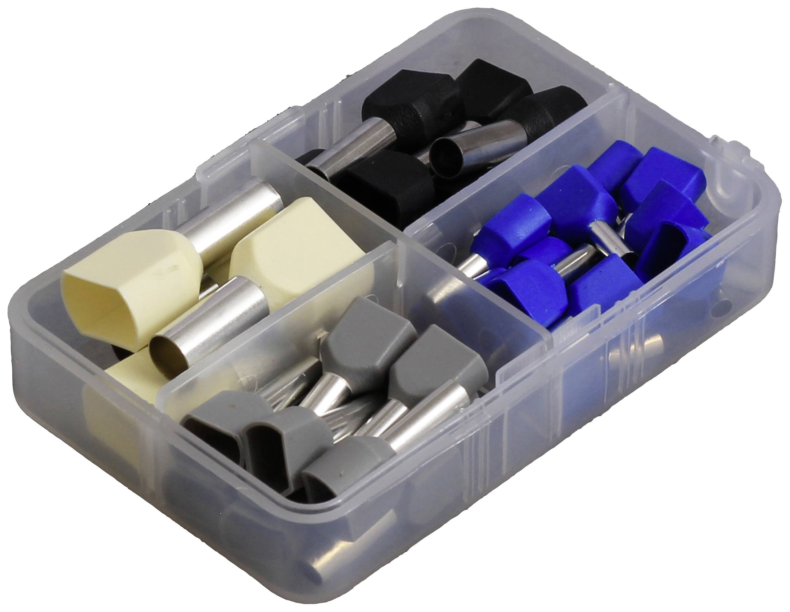 Quadrios 2010C395 Aderendhülsen-Sortiment 2.5 mm², 4 mm², 6 mm², 10 mm² Teilisoliert 36 St.