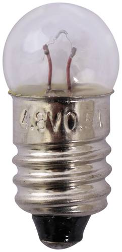 Quadrios 22O183 Kugellampe, Fahrradlampe 4.8V 2.4W Sockel E10 Weiß