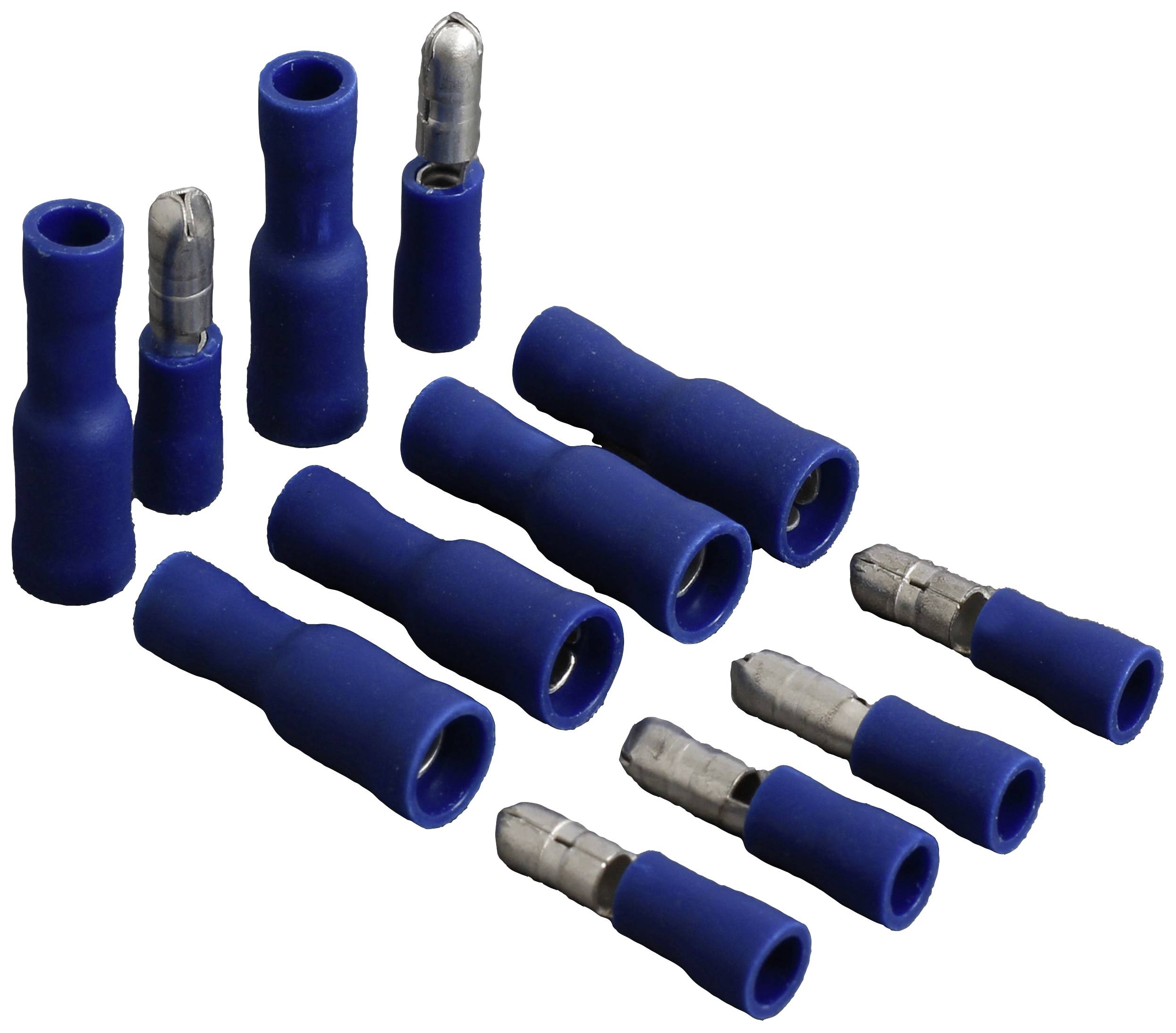 Quadrios 23C491 Rundstecker 1.5 mm² 2.5 mm² Blau 100 St.