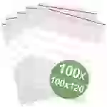 Druckverschlussbeutel mit Beschriftungsstreifen (B x H) 100mm x 120mm Transparent Polyethylen 100St. Druckverschlussbeutel mit Beschriftungsstreifen (B x H) 100mm x 120mm Transparent Polyethylen 100St.