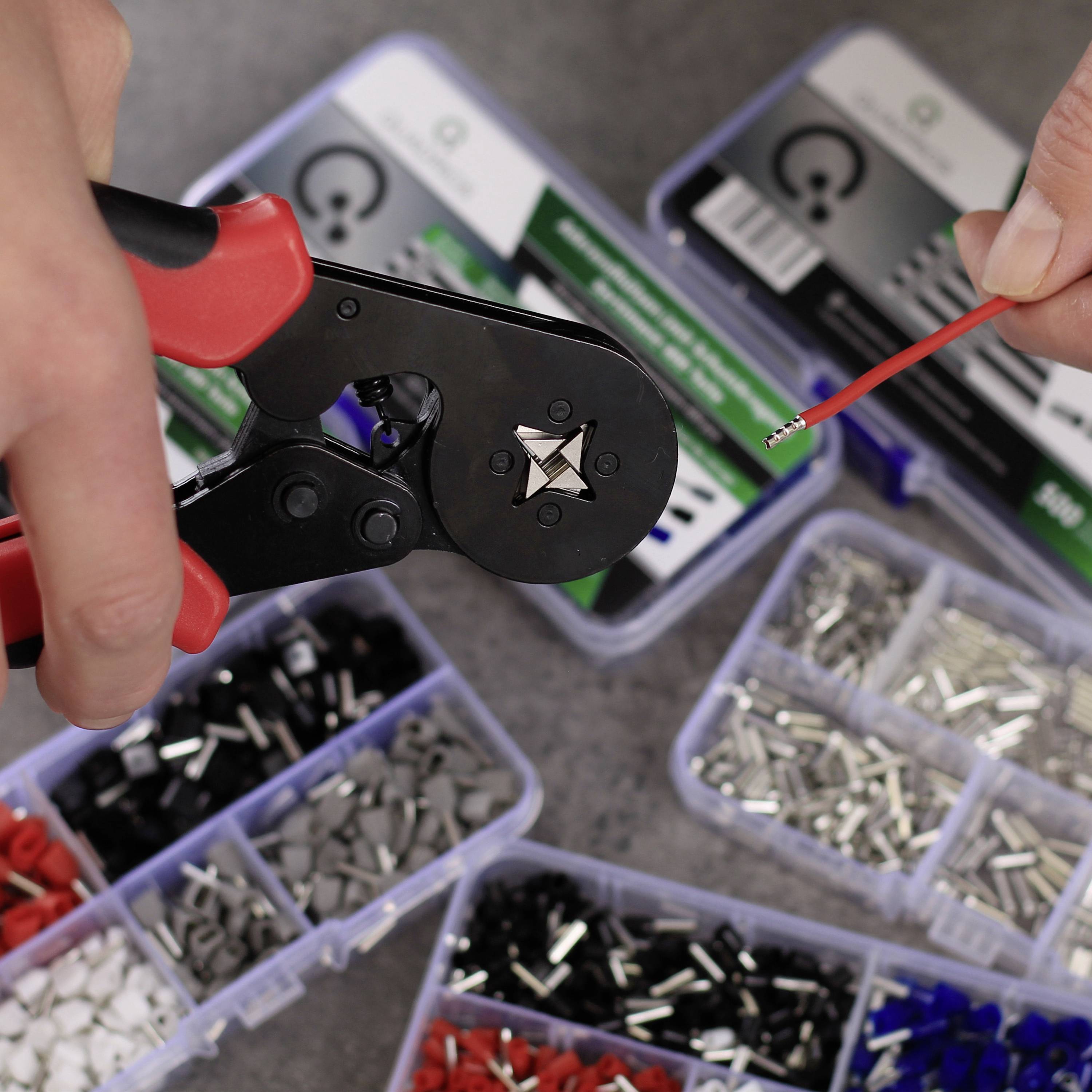 Quadrios 23T036 Aderendhülsen-Sortiment Teilisoliert 1 Set