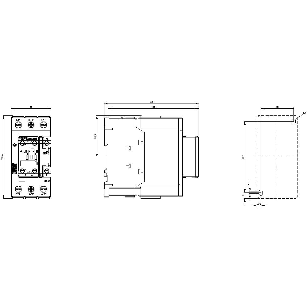 Siemens 3RT2037-1SB30 Leistungsschütz 1St.