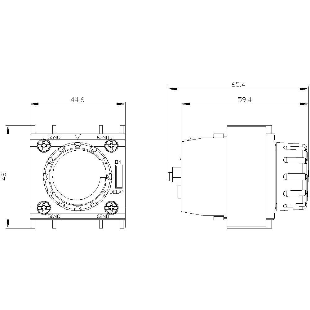 Siemens 3RT2927-2PA01 Zeitrelaisblock 1St.