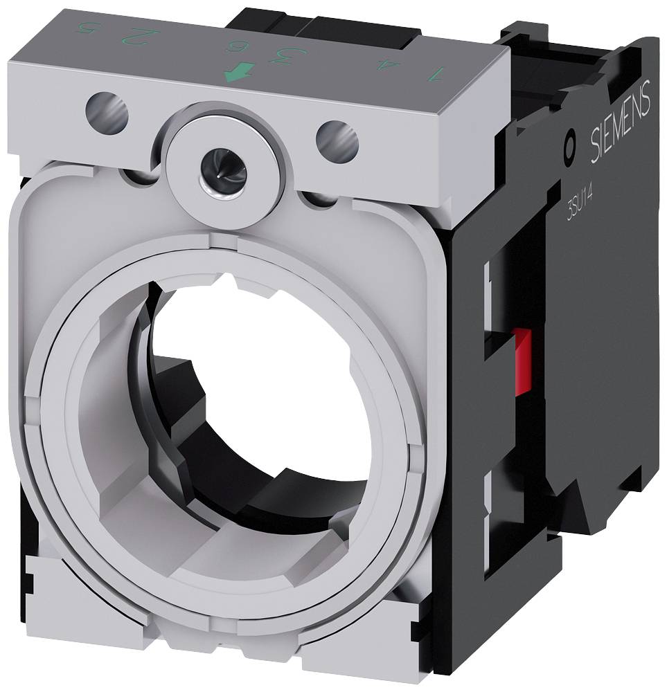 Industrieelektronik-Bauteil mit zylindrischem Schaltergehäuse und schwarzer Abdeckung, angezeigt für Schaltpaneele.