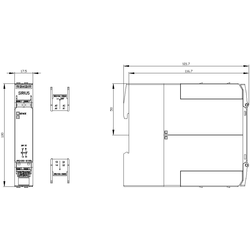 Siemens 3UG4583-2CW31 Überwachungsrelais