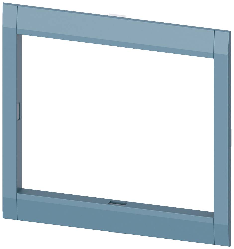Metallrahmen in rechteckiger Form, hellblau lackiert, ohne Glas. Geeignet zur Montage oder Dekoration.