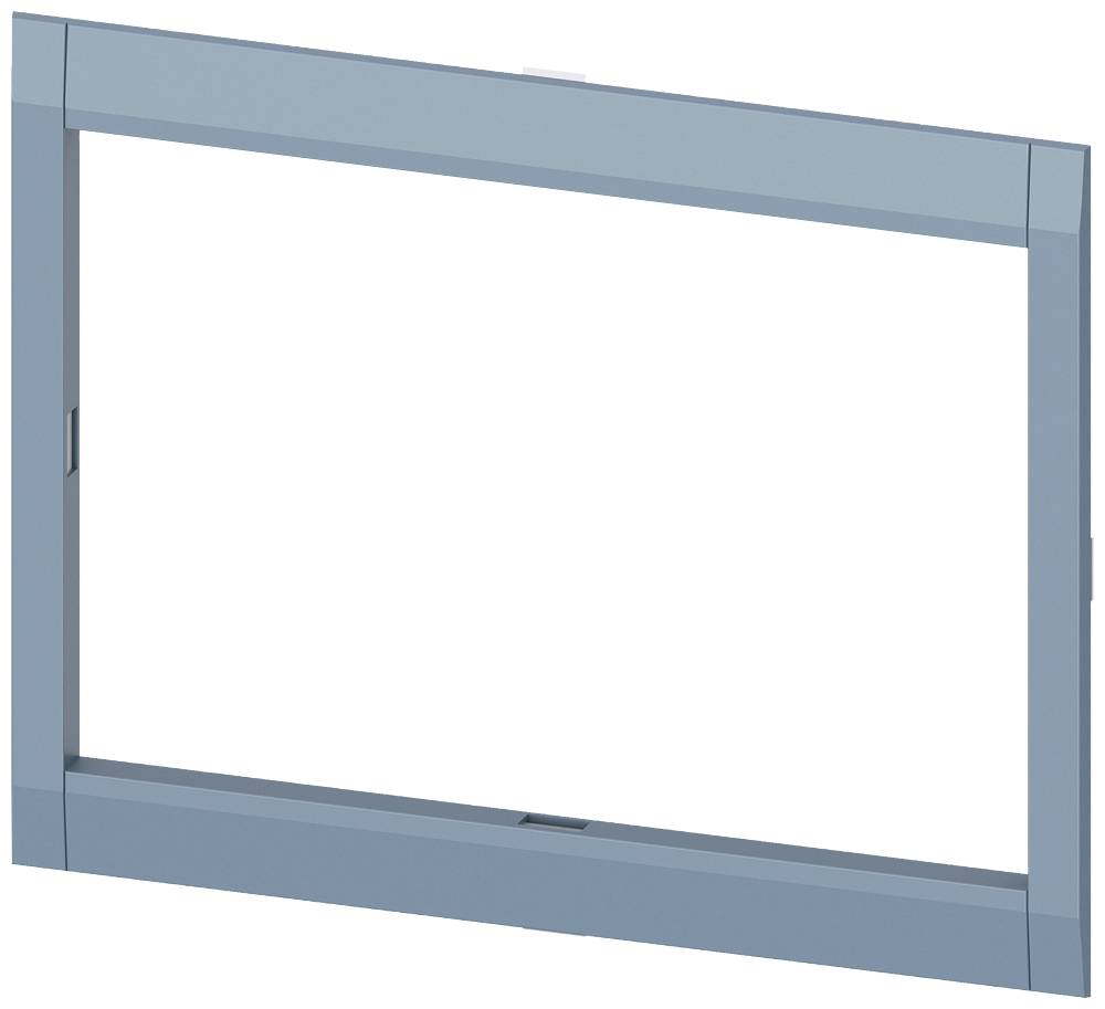 Ein einfaches, leeres, graues Fensterrahmenmodell ohne Glasfüllung. Geometrisch und minimalistisch gestaltet.