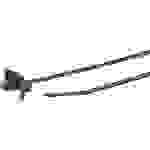 HellermannTyton 126-00417 T18RSF-PA66UV-BK Kabelbinder 100mm 2.50mm Schwarz mit Spreizanker, Hitzestabilisiert