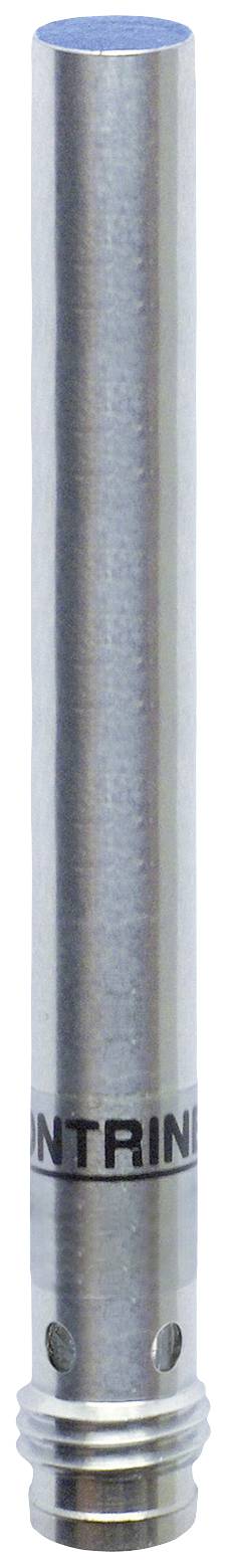 Langer, zylindrischer Metallgegenstand mit blauer Spitze und schwarzem Schriftzug 'INTRIN' am unteren Ende.