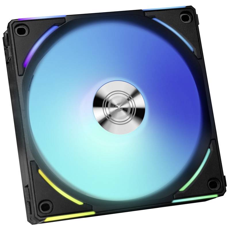 Lian Li UNI FAN AL120 V2 ARGB PWM PC-Gehäuse-Lüfter Schwarz (B x H x T) 120 x 120 x 28 mm