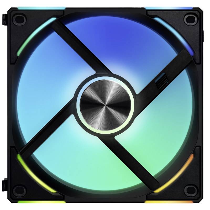 Lian Li UNI FAN AL120 V2 ARGB PWM PC-Gehäuse-Lüfter Schwarz (B x H x T) 120 x 120 x 28 mm
