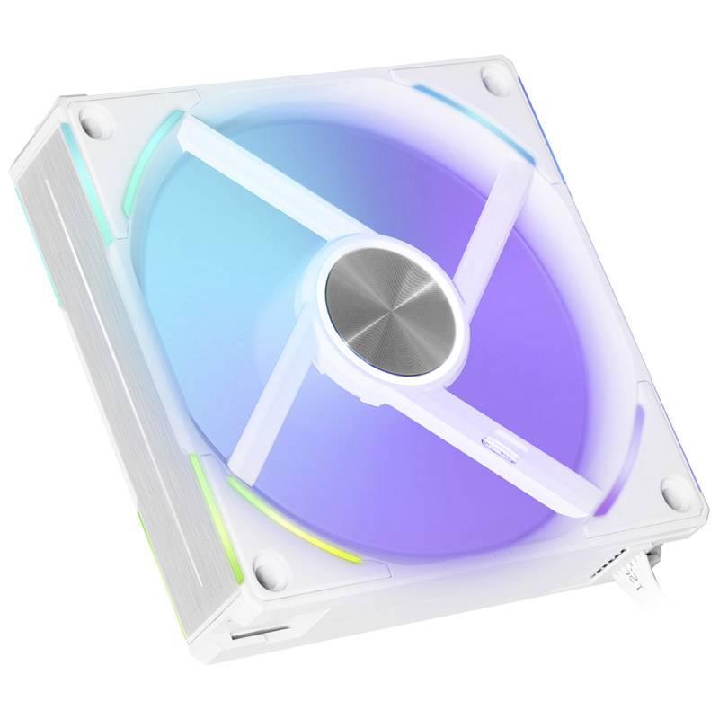 Lian Li UNI FAN AL120 V2 ARGB PWM PC-Gehäuse-Lüfter Weiß (B x H x T) 120 x 120 x 28 mm