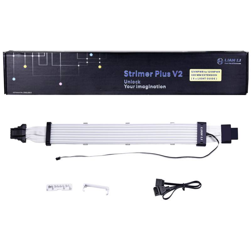Lian Li Strimer Plus V2 12VHPWR LED Adapterkabel 320mm Schwarz, RGB