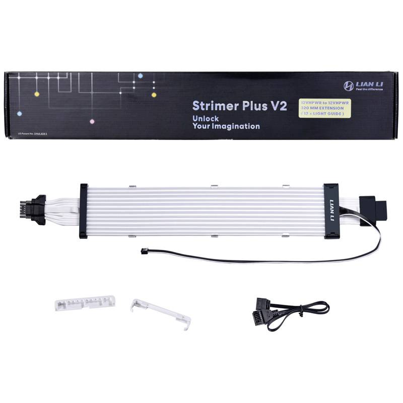 Lian Li Strimer Plus V2 12VHPWR LED Adapterkabel 320mm Schwarz, RGB