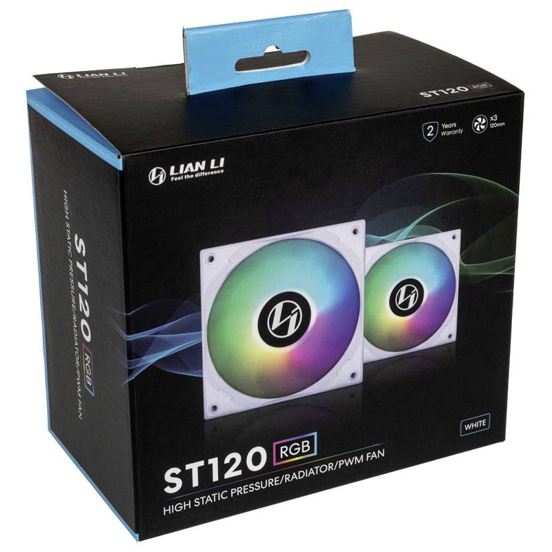 Lian Li ST120 ARGB PWM PC-Gehäuse-Lüfter Weiß (B x H x T) 120 x 120 x 25 mm
