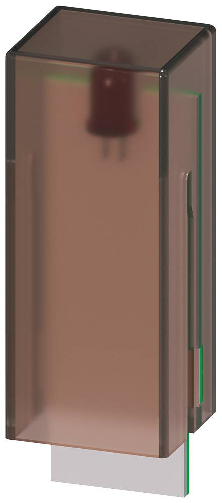 Ein brauner, durchsichtiger, rechteckiger Reed-Schalter in einem Kunststoff-Gehäuse, das typische elektronische Anwendungen schützt.