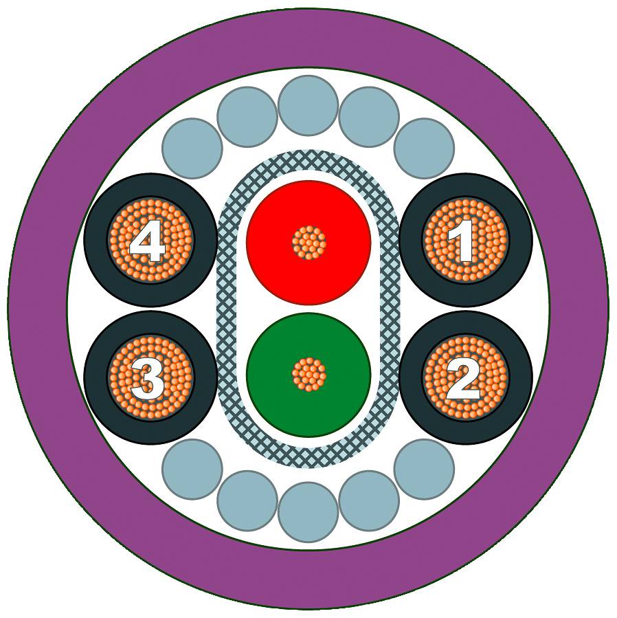 Siemens 6XV18603PN20 Hybrid-Kabel 1St.