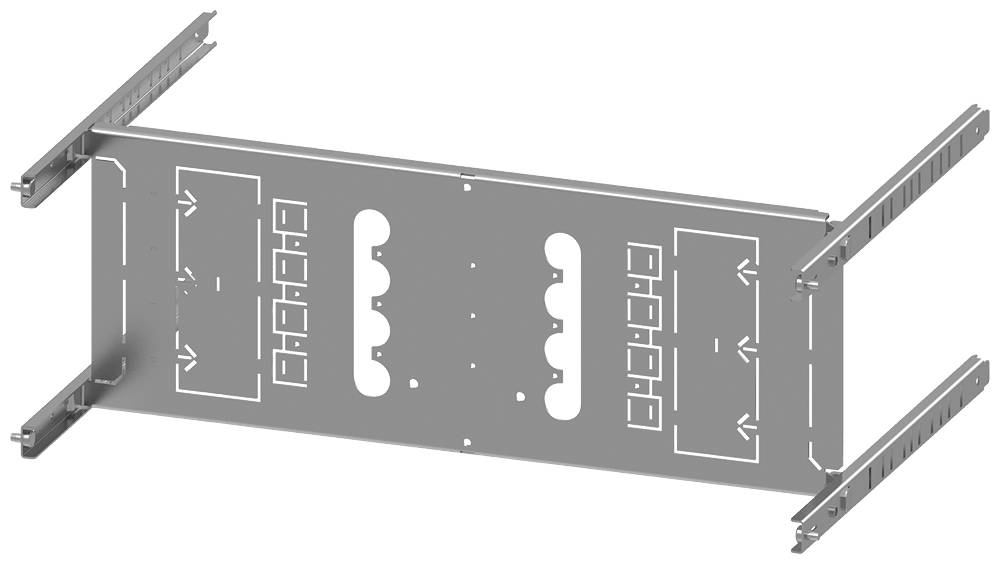 Siemens SIVACON S4 Montageplatte 3VA12 (250A), 4-polig, Festeinbau, H: 200mm B: 600mm 8PQ6000-8BA05 Inhalt: 1St.