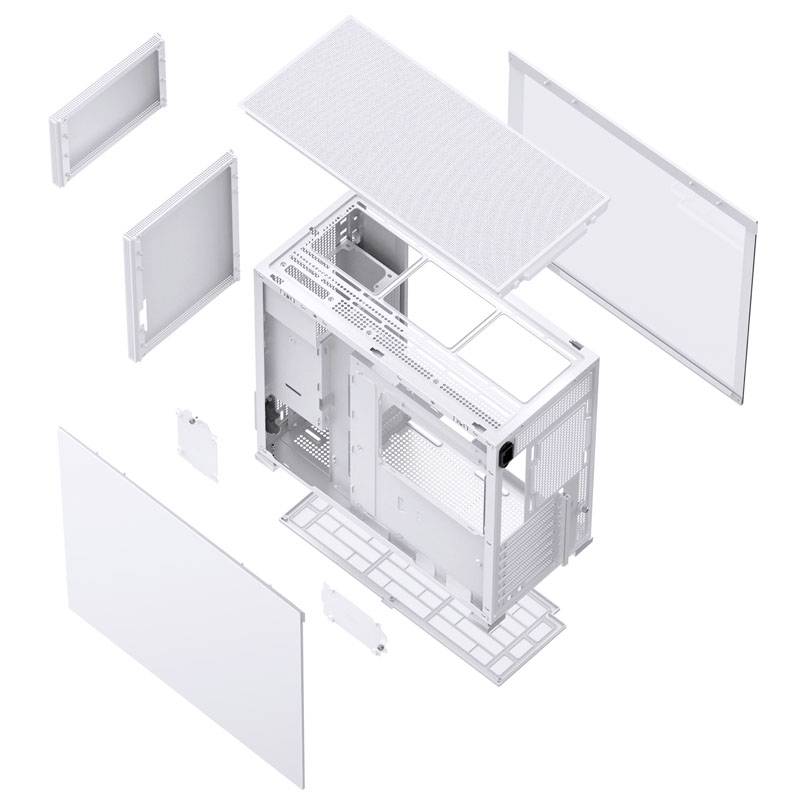 Jonsbo D41 Midi-Tower PC-Gehäuse Weiß