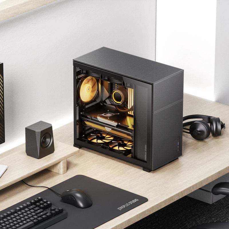 Jonsbo D41 MESH Midi-Tower PC-Gehäuse Schwarz