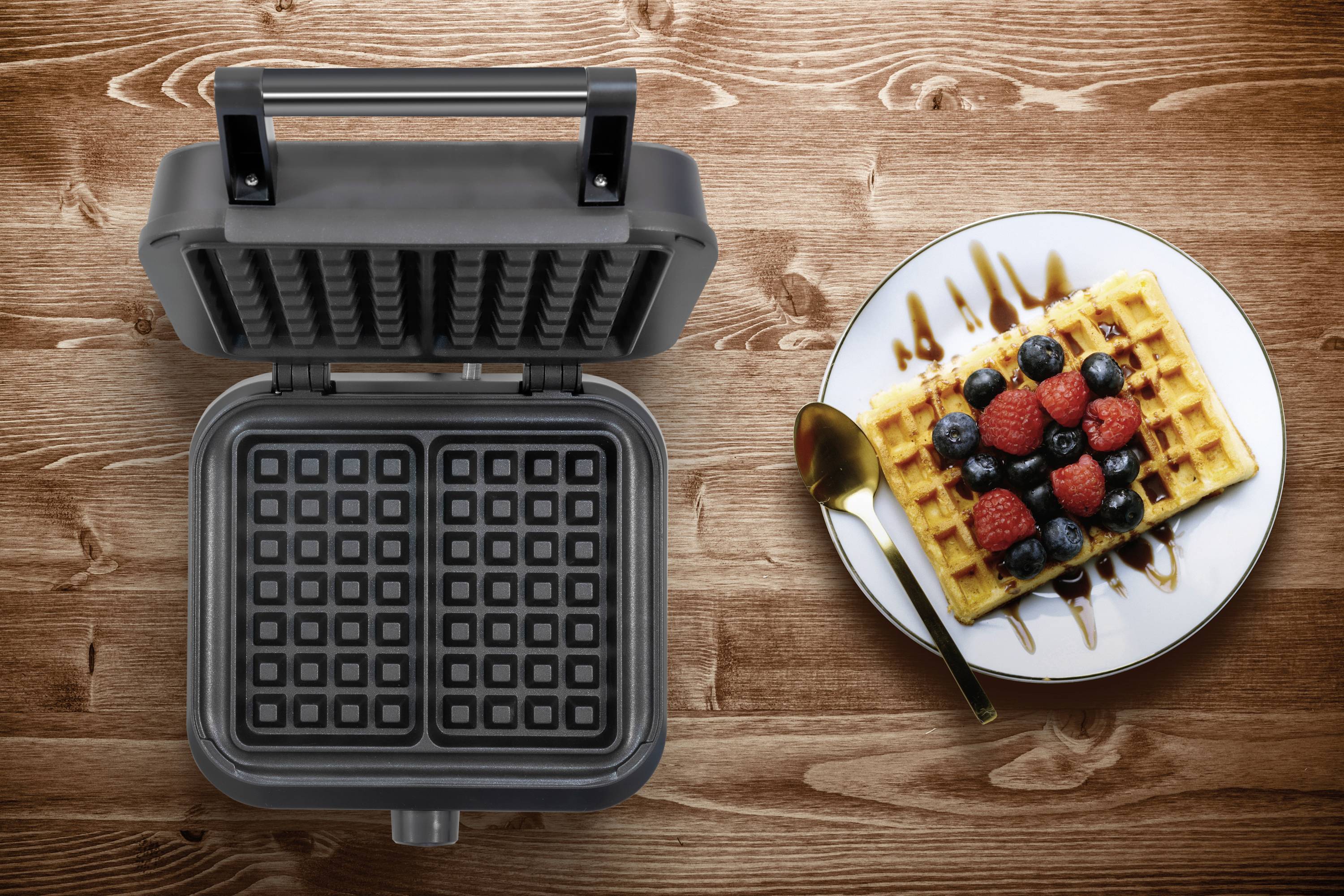 Unold Brüssel Waffeleisen Cool-Touch-Gehäuse Schwarz