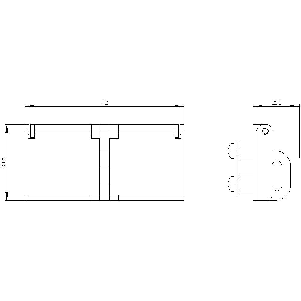 Siemens 3VW9011-0BA22 Verriegelung 1St.