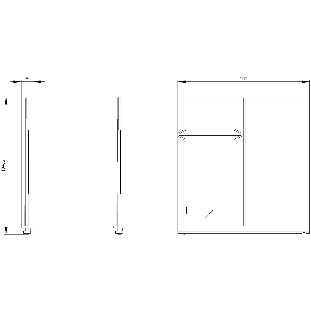 Siemens 3VW9723-0WA00 Phasentrennwand 1St.