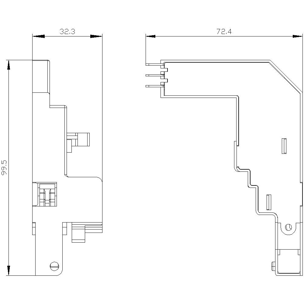 Siemens 3VW9727-0AB41 Ausgelöstmeldeschalter 1St.