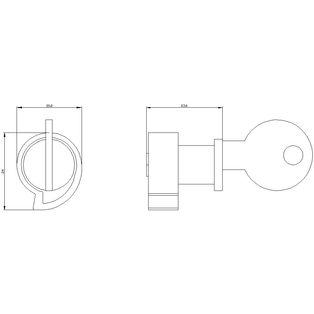 Siemens 3VW9727-0VL10 Abschließvorrichtung 1St.