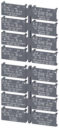 Siemens 3RP29010B 3RP2901-0B Schildersatz 5 St.