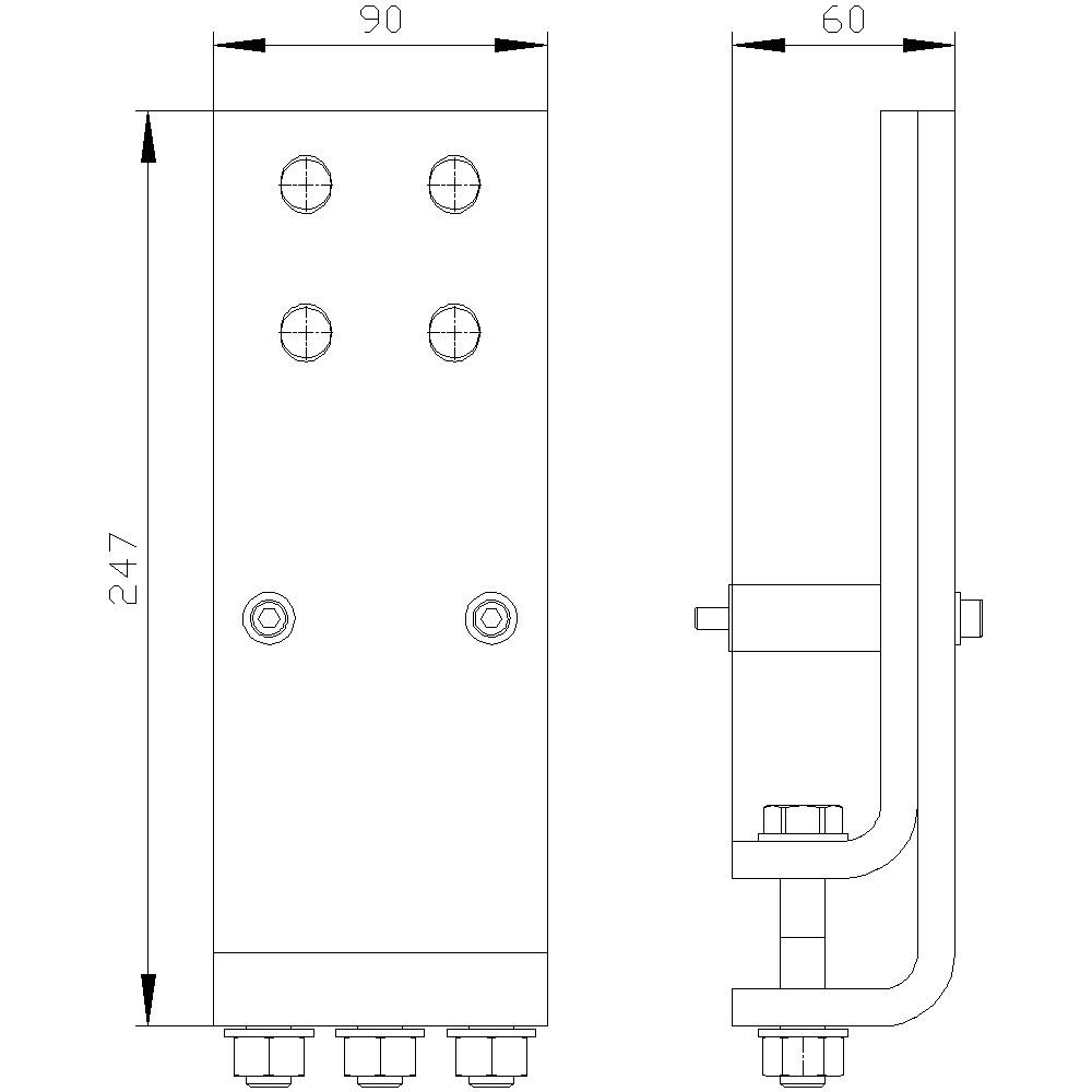 Siemens 3WA9111-0AL23 Frontanschluss 1St.