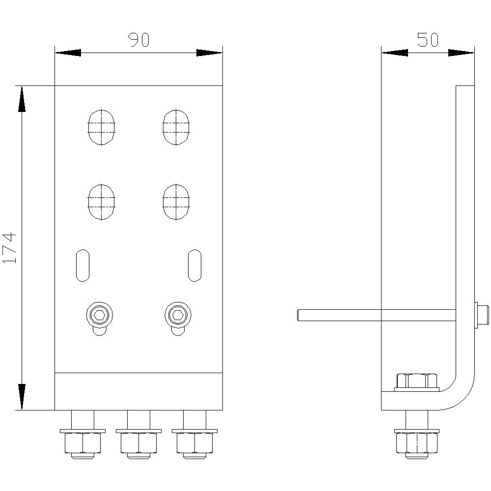 Siemens 3WA9111-0AN21 Frontanschluss 1St.