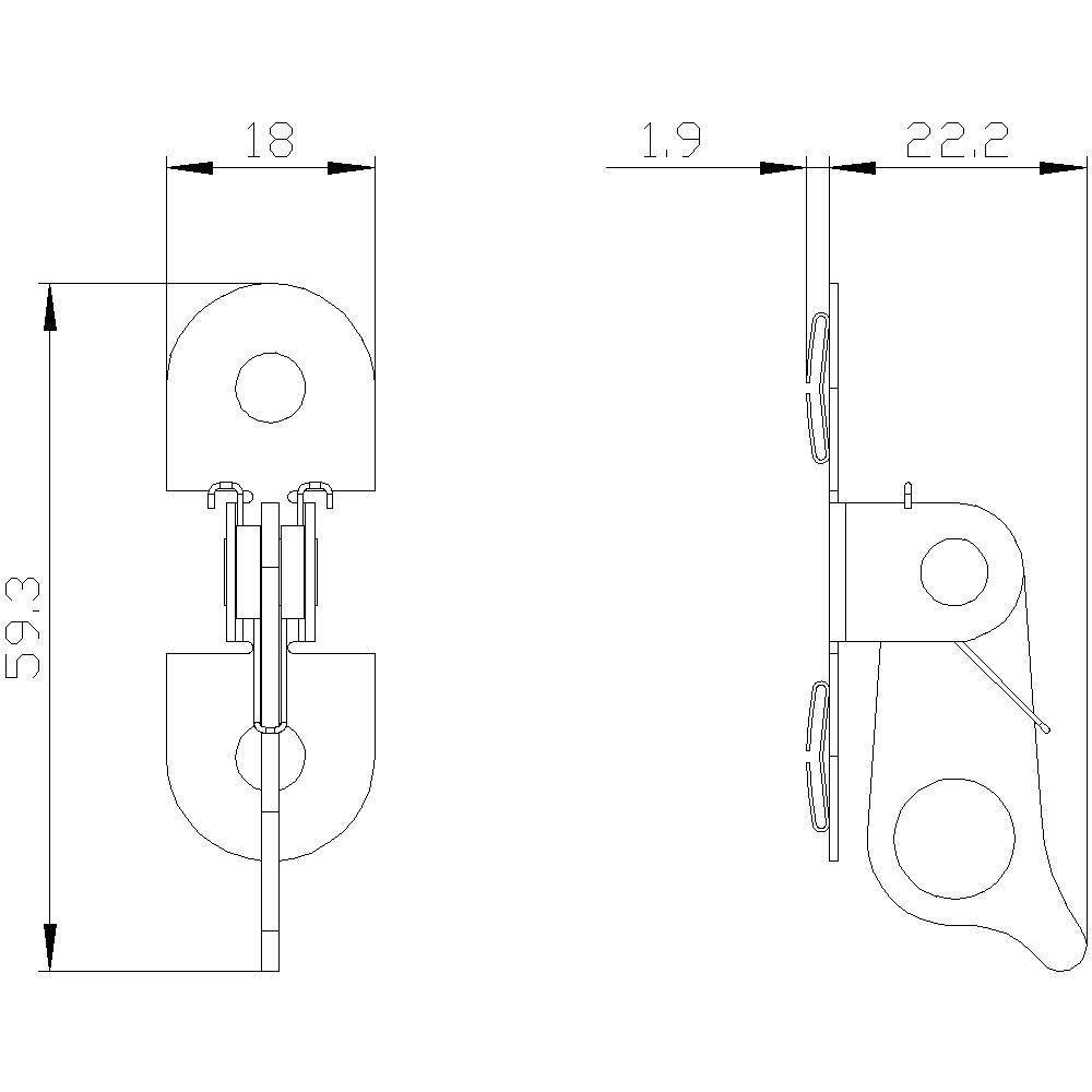 Siemens 3WA9111-0BA71 Abschließvorrichtung 1St.