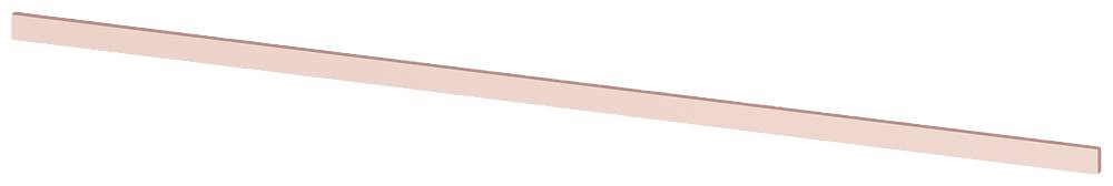 Ein langer, schmaler, rosafarbener Streifen, der diagonal von oben links nach unten rechts verläuft.