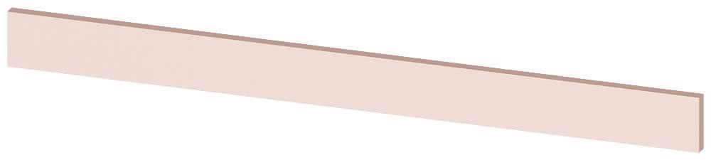 Ein langer, horizontaler rosa Balken auf weißem Hintergrund.