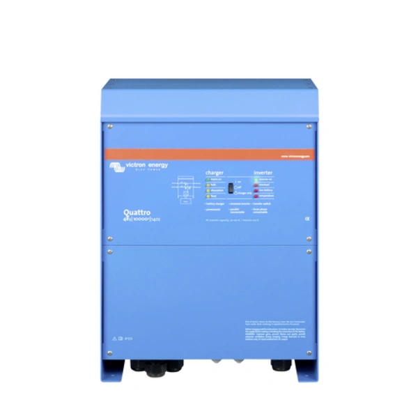 Victron Energy Wechselrichter Wechselrichter / Ladegerät Victron Quattro 48/10000/140-100/100 120V VE.Bus 10000W 48V - 230V Victron Energy Wechselrichter Wechselrichter / Ladegerät Victron Quattro 48/10000/140-100/100 120V VE.Bus 10000W 48V - 230V
