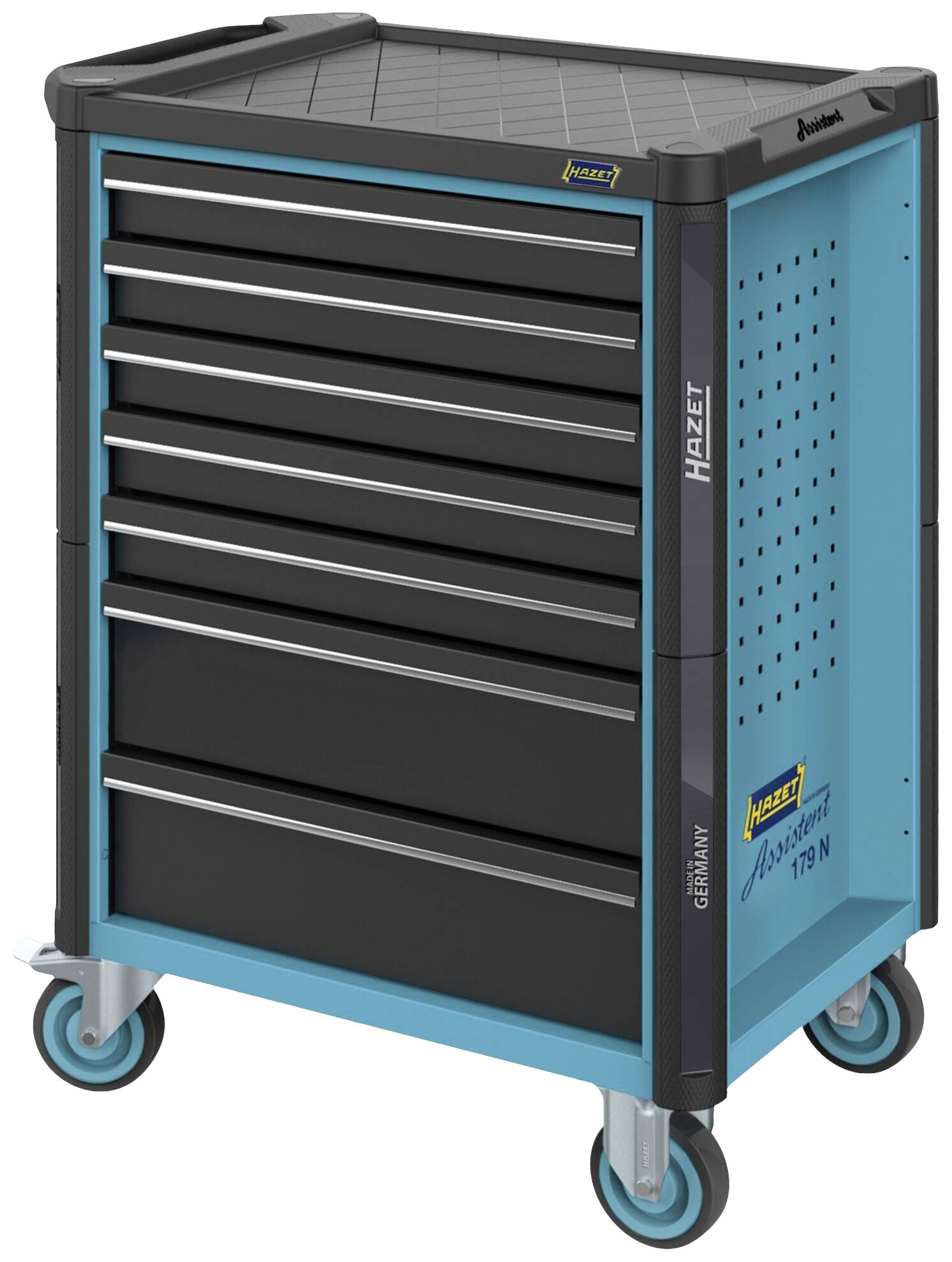 Hazet 179N-8/228 Werkstattwagen Herstellerfarbe: Schwarz, Blau