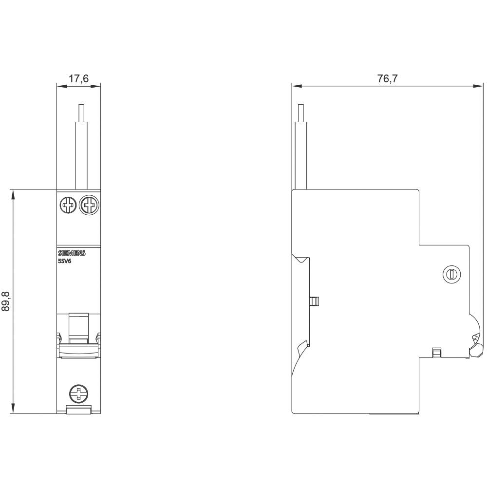 Siemens 5SV60166KP32 5SV6016-6KP32 Brandschutzschalter