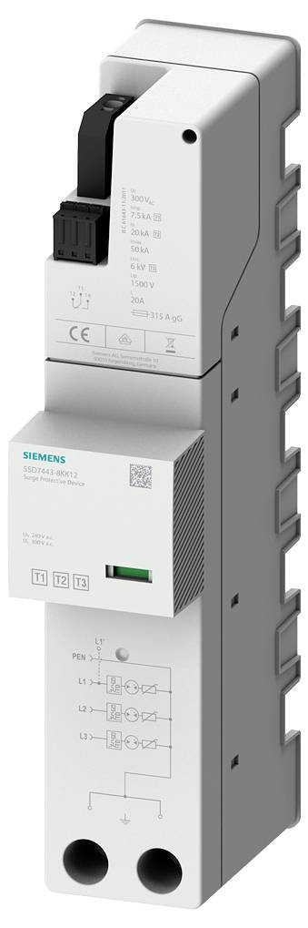 Siemens 5SD74438KK12 5SD7443-8KK12 Kombiableiter 1St.