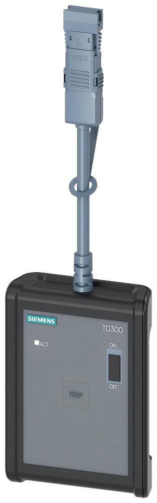Ein Siemens TD500 Gerät mit 'TRIP' Taste und Kabelführung nach oben, verwendet zur elektrischen Überprüfung oder Diagnose.
