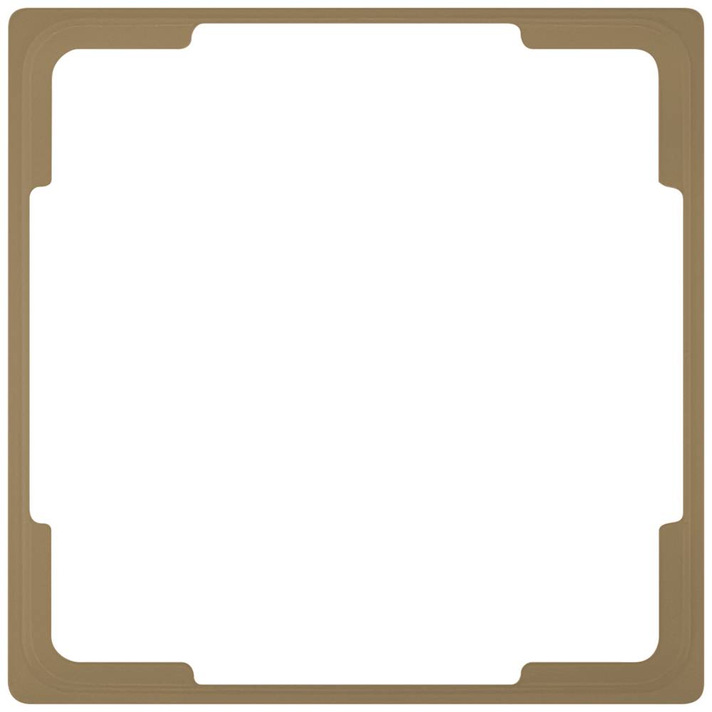 Brauner quadratischer Holzrahmen, leer, ohne Bild oder Dekoration.