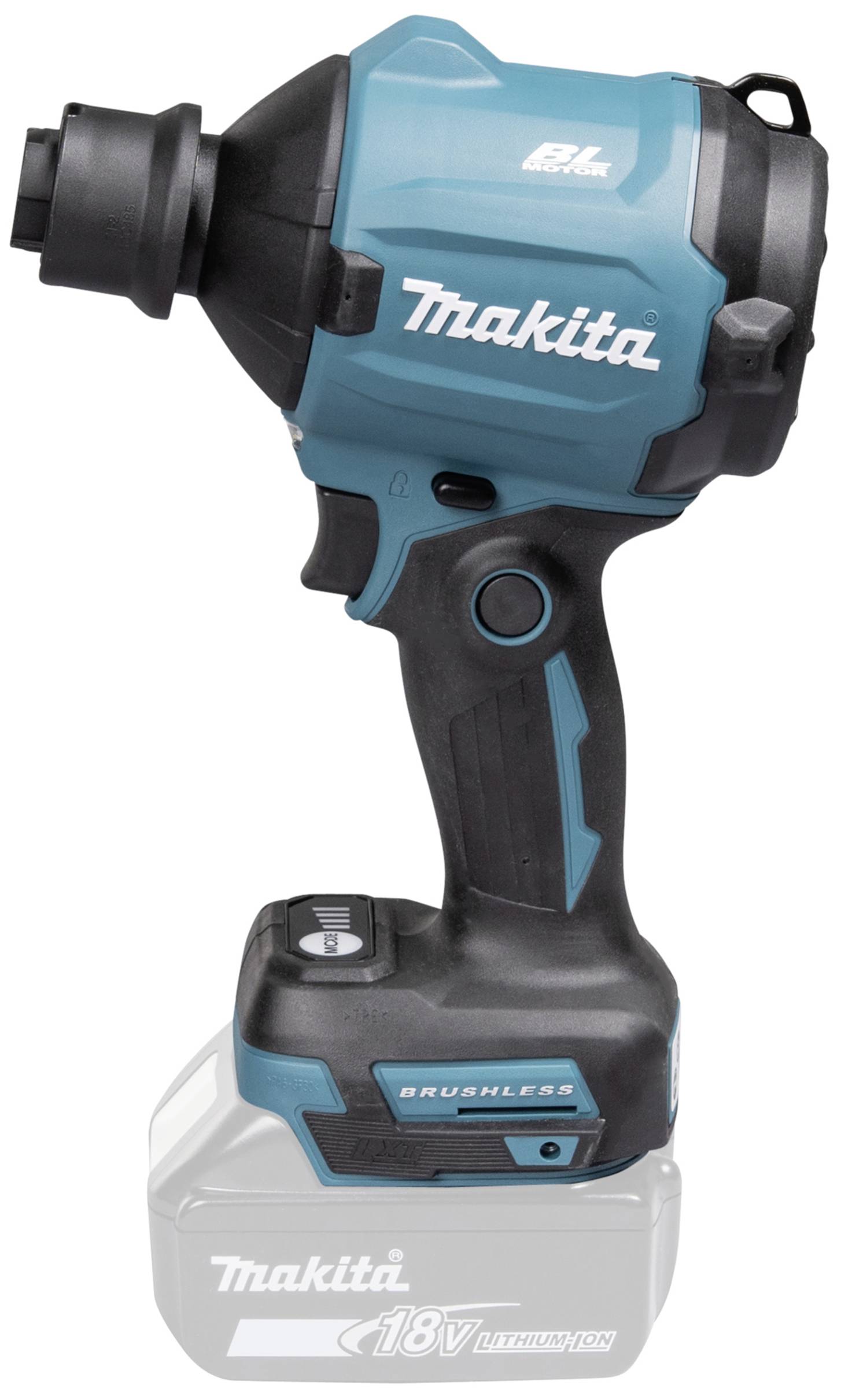 Makita DAS180Z Akku-Gebläse Luftdurchsatz 1.1 m³/min Luftgeschwindigkeit 200 m/s Li-Ion 18V ohne Akku, ohne Ladegerät