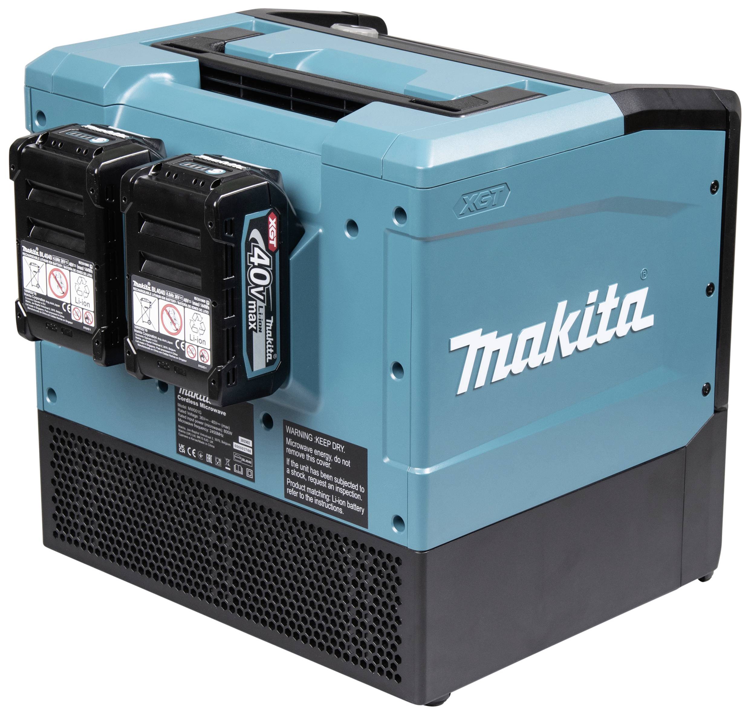 Makita MW001GZ Mikrowelle Türkis, Schwarz 500W