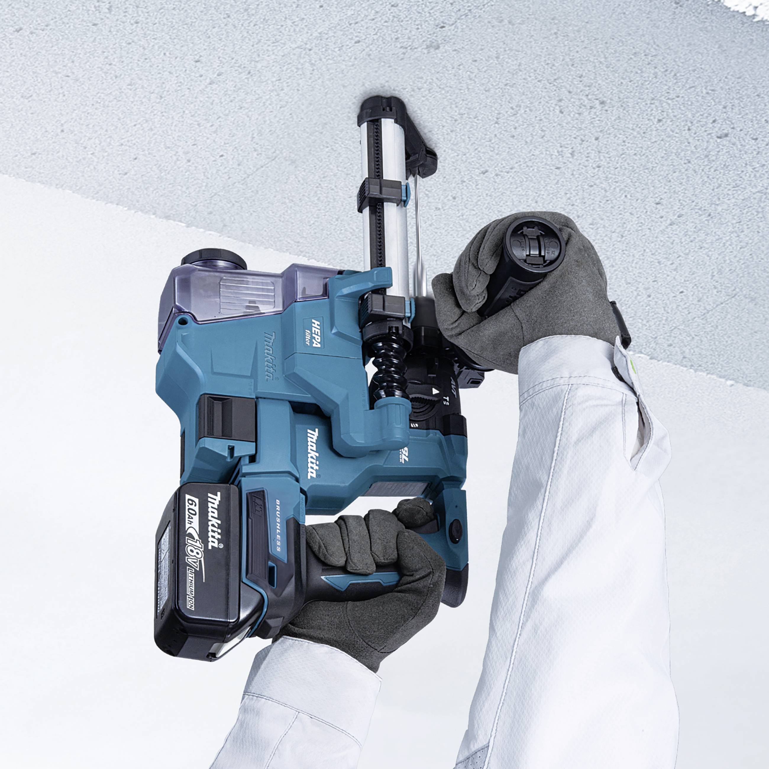 Makita DHR183RTWJ -Akku-Kombihammer 18 V 5.0 Ah Li-Ion 500 W inkl. 2. Akku, inkl. Ladegerät, inkl. Koffer