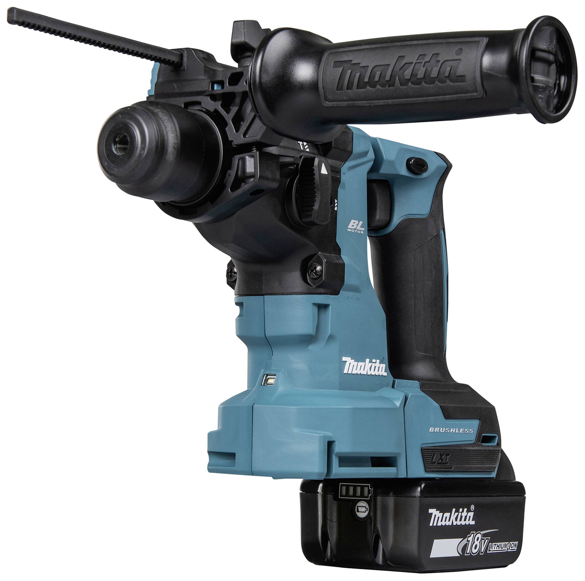 Makita DHR183RTWJ -Akku-Kombihammer 18 V 5.0 Ah Li-Ion 500 W inkl. 2. Akku, inkl. Ladegerät, inkl. Koffer