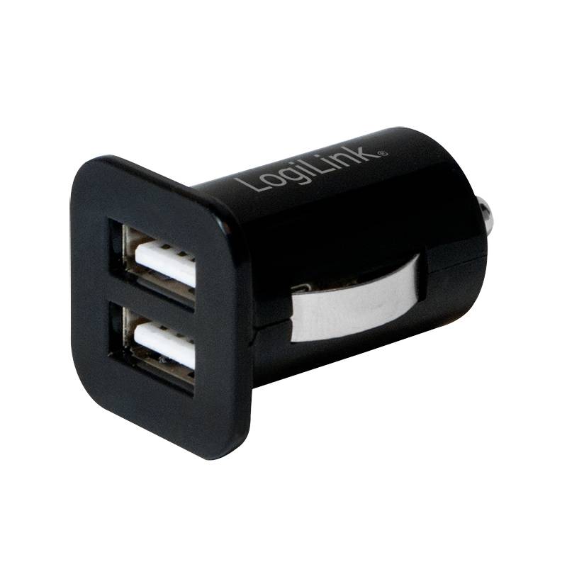 LogiLink PA0118 USB Ladegerät 10.5 W USB-Ladeport Schwarz KFZ